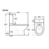 JULIET WC PAN BTW CLOSE COUPLED HO HIGH - Image 2