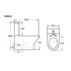 CARNOUSTIE WC PAN BTW RIMLESS CLOSE COUPLED HO HIGH - Image 2