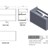 2 Drawer Wall Unit - Image 4