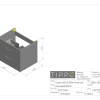 2 Drawer Wall Unit With-Top - Image 2
