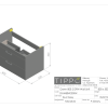 2 Drawer Wall Unit With-Top - Image 3